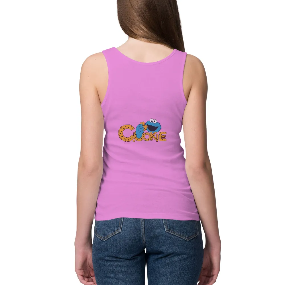 Shirts Graphic Tees: Cookie Monster Whimsy|funny easter shirts women