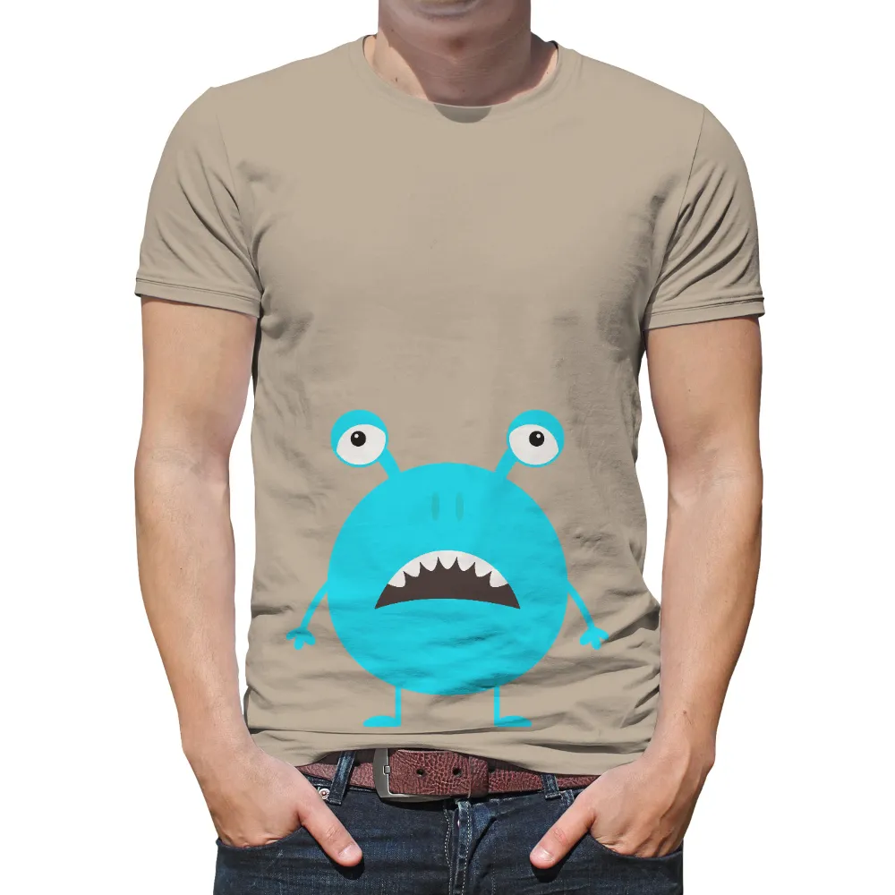 Customized Tee Shirts: Adorable Blue Monster - Quirky and Fun|cute t shirt roblox black