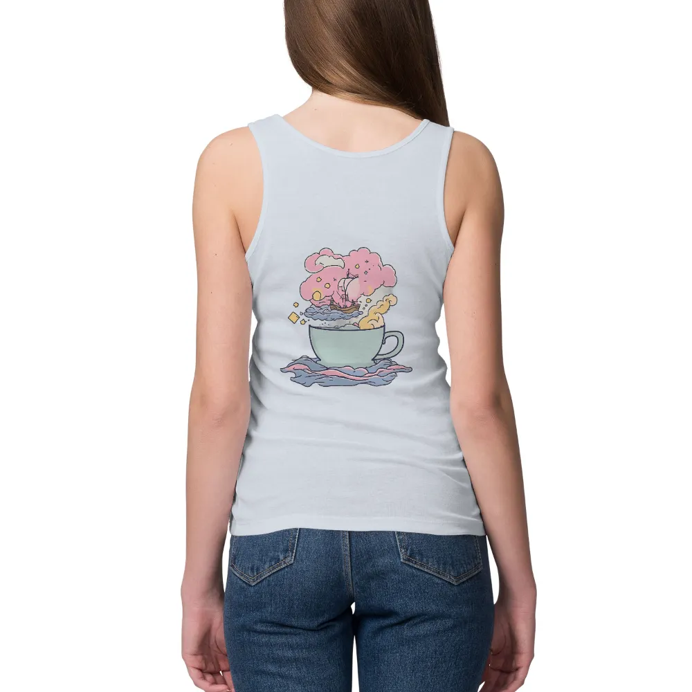 T-Shirts Pattern: Teacup Adventures - Imagination and Freedom|light blue t shirt roblox