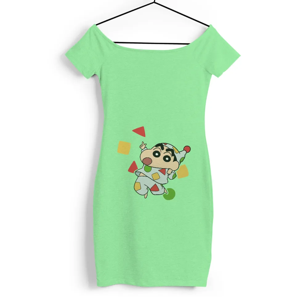 Shin-chan Clown Costume: Shirts Graphic Tees | Playful and Colorful Anime Design|happy 4th ungrateful colonials