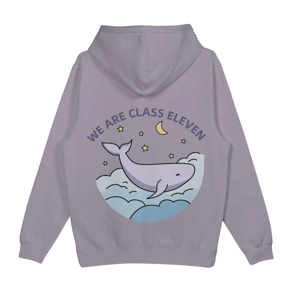 Tee Shirts Printed: Whimsical Whale Unity Design for Class Eleven|sun and moon t shirt kellogg's