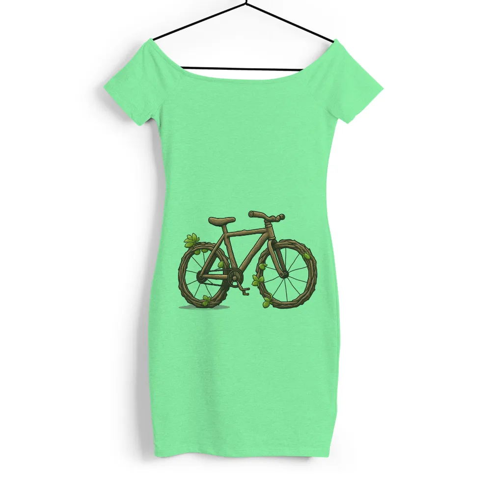 Tee Shirt Printing: Nature's Reclaimed Bicycle - Artistic Designs|t shirt painting on environment