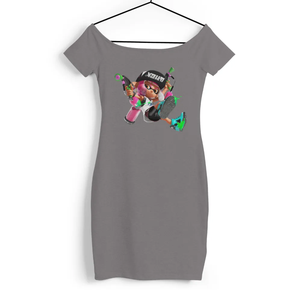 T-Shirt Printing: Marina's Ink-Splattering Adventure|mario rabbids kingdom battle shirt