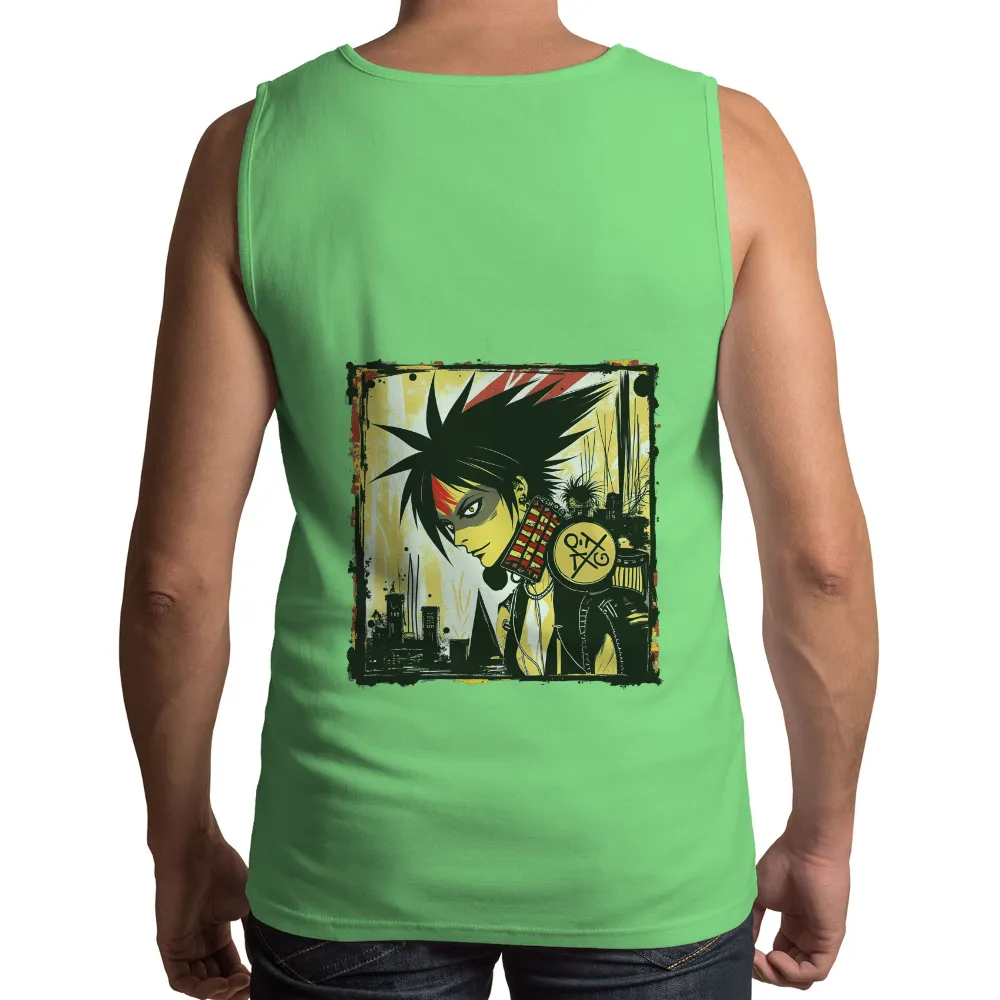 T-Shirts Design: Noodle's Cyberpunk Rebellion|rebel movie black t shirt