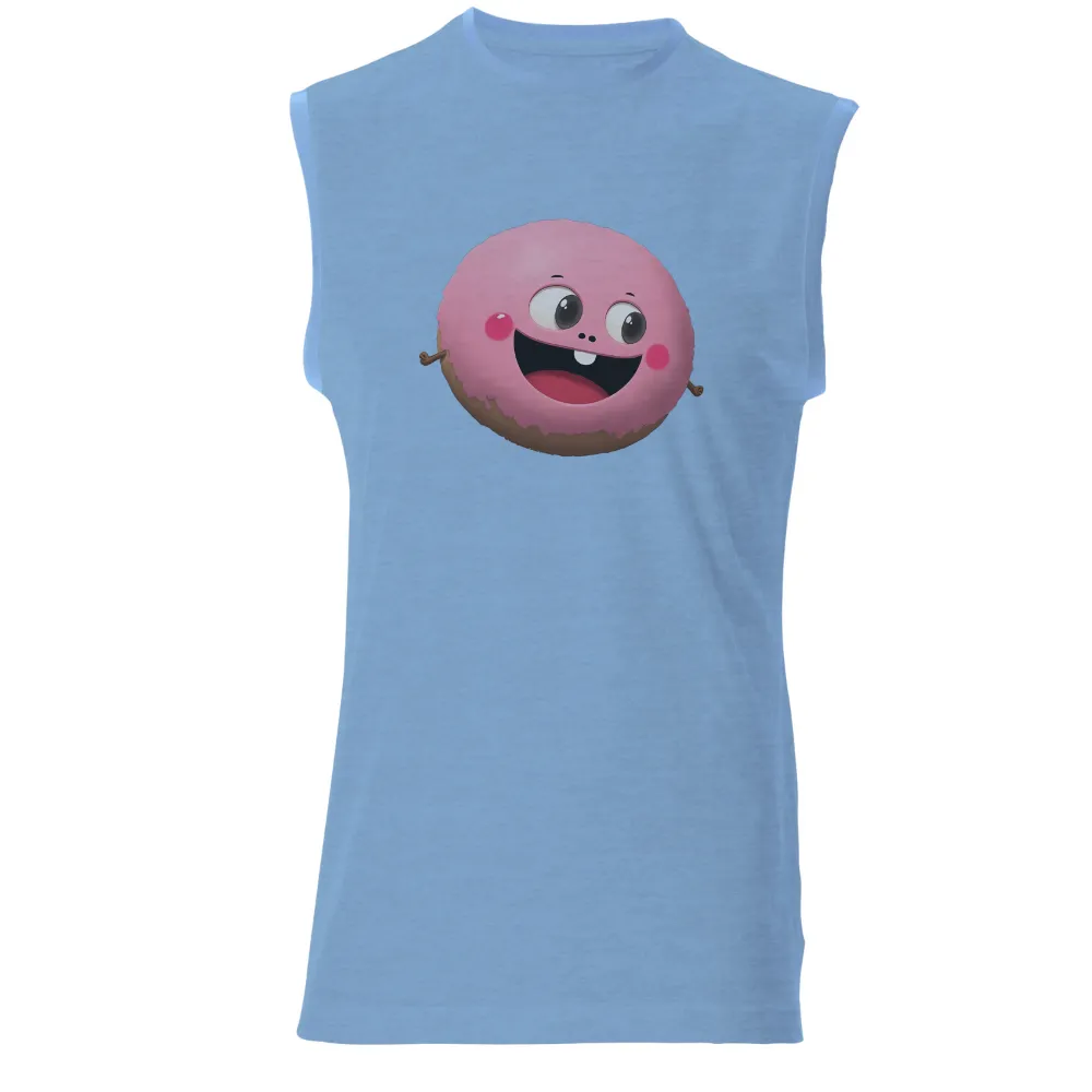 Customized Tee Shirts: Cheerful Donut Character|cry today smile tomorrow shirt