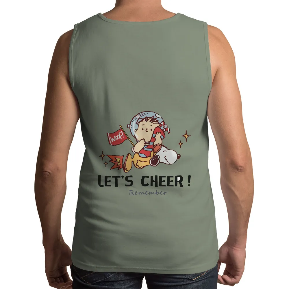 Custom Tee Shirts: Let's Cheer with Astronaut and Dog|target my dog is my valentine shirt