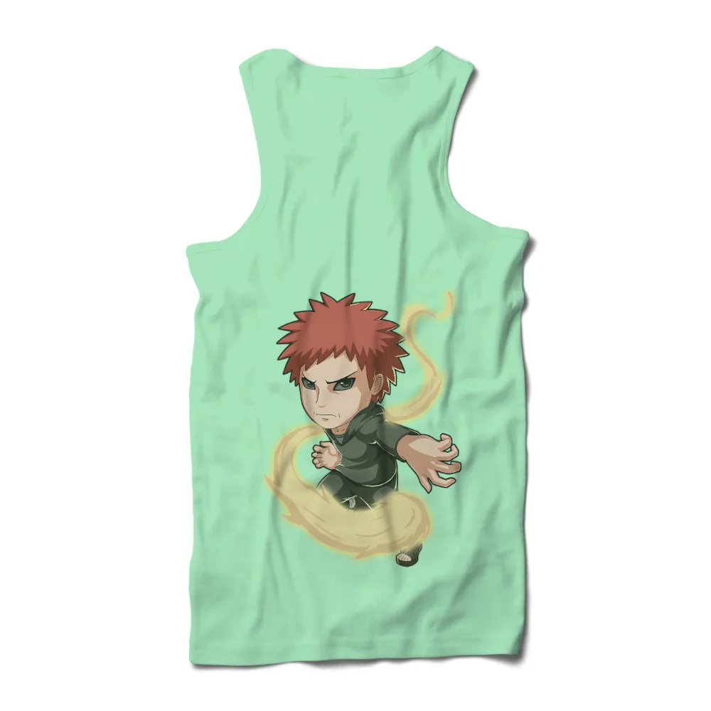 Custom T-Shirt Printing: Gaara from Naruto - Anime Power and Control|naruto no shirt