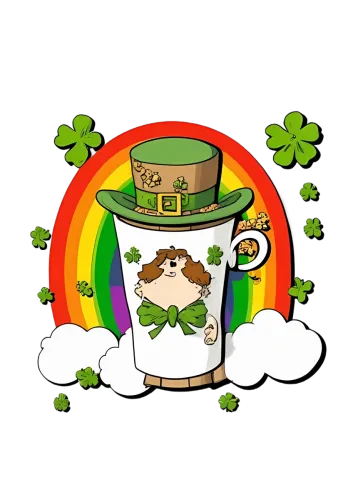 St. Patrick's Day T-Shirts Pattern | Leprechaun Magic & Rainbow Celebration