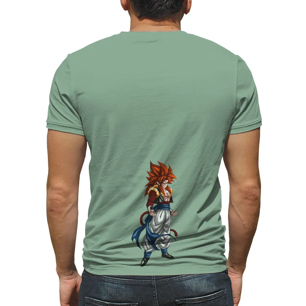 T-Shirts Pattern: Gogeta Super Saiyan 4 - Power and Determination|dragon ball z nba t shirt