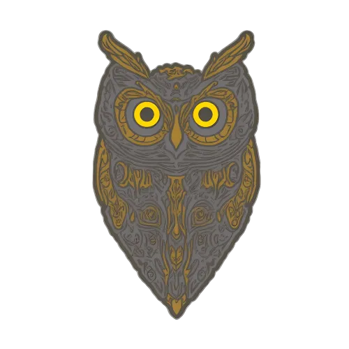 Tee Shirts Printed: Wise Owl Guardian - Artistic Designs