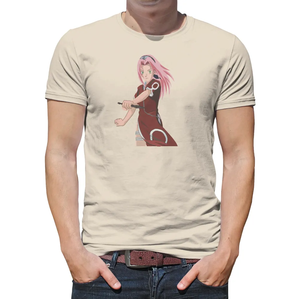 Custom T-Shirt Printing: Sakura Haruno's Journey - Anime Art|the art of banksy media city