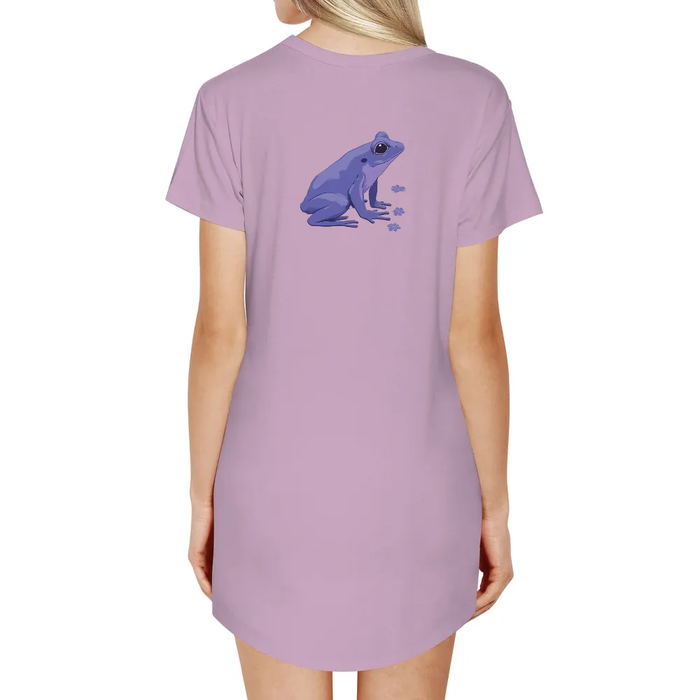 Custom Tee Shirts: Enchanting Blue Poison Dart Frog Design