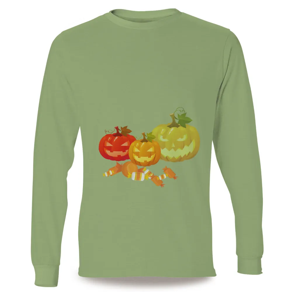 T-Shirts Pattern: Halloween Pumpkins and Candies|hydro flask shirts for halloween