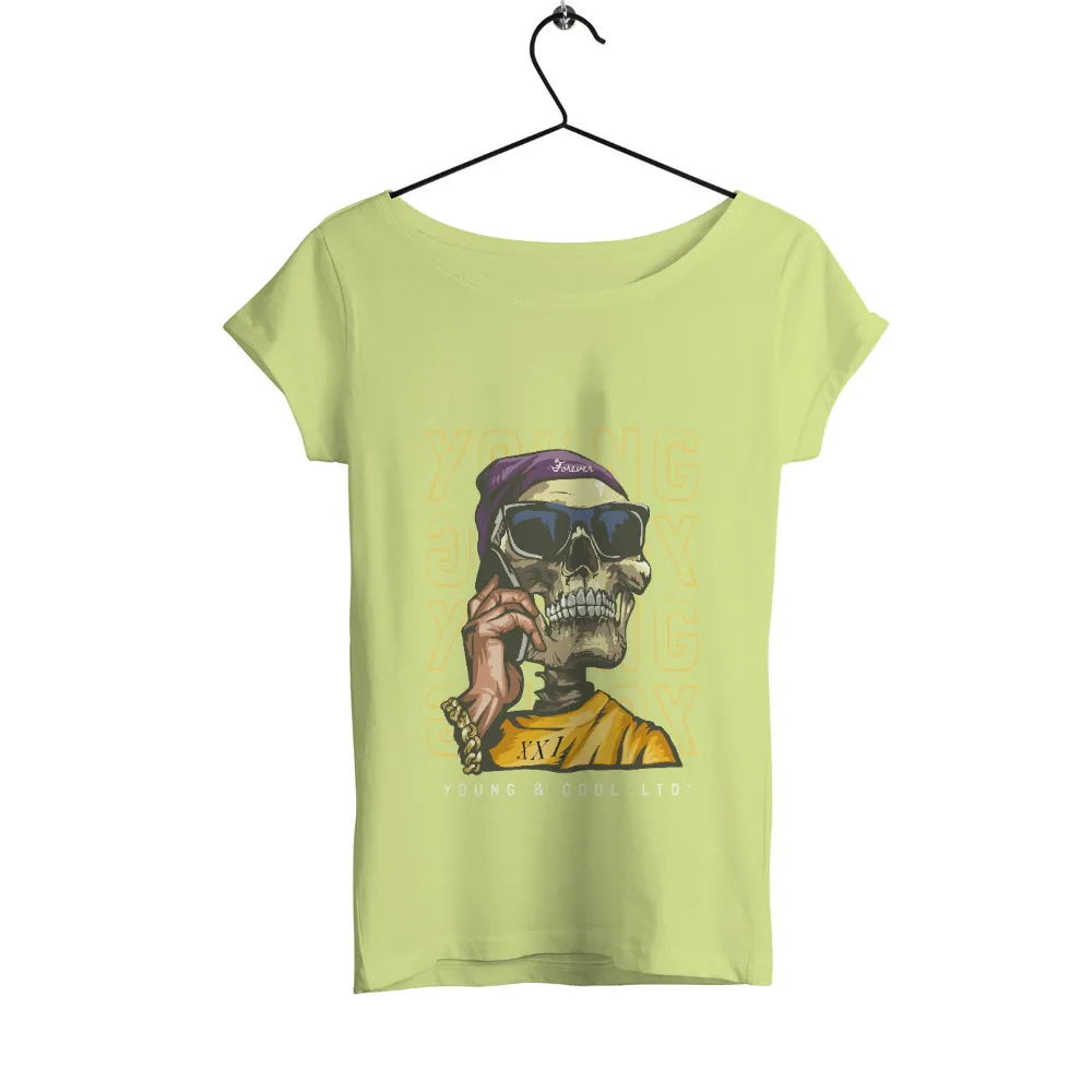 Custom Tee Shirts: Young Forever Skeleton Hip-Hop Design|giannis t shirt youth