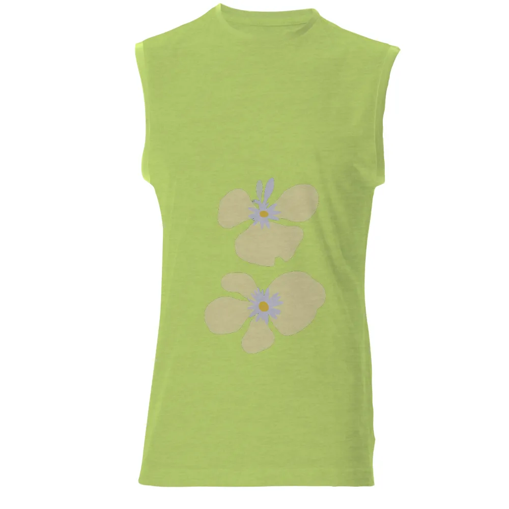 T-Shirts Pattern: Whimsical Daisy Abstract Design|floral relief shirt limited edition