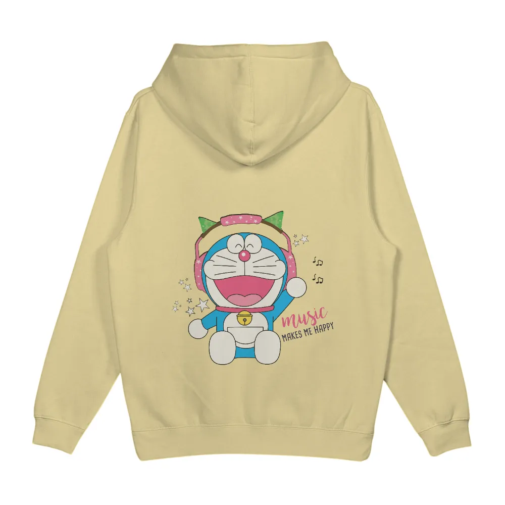 T-Shirts Custom: Music Makes Me Happy - Doraemon's Blissful Melodies|easter cat shirt