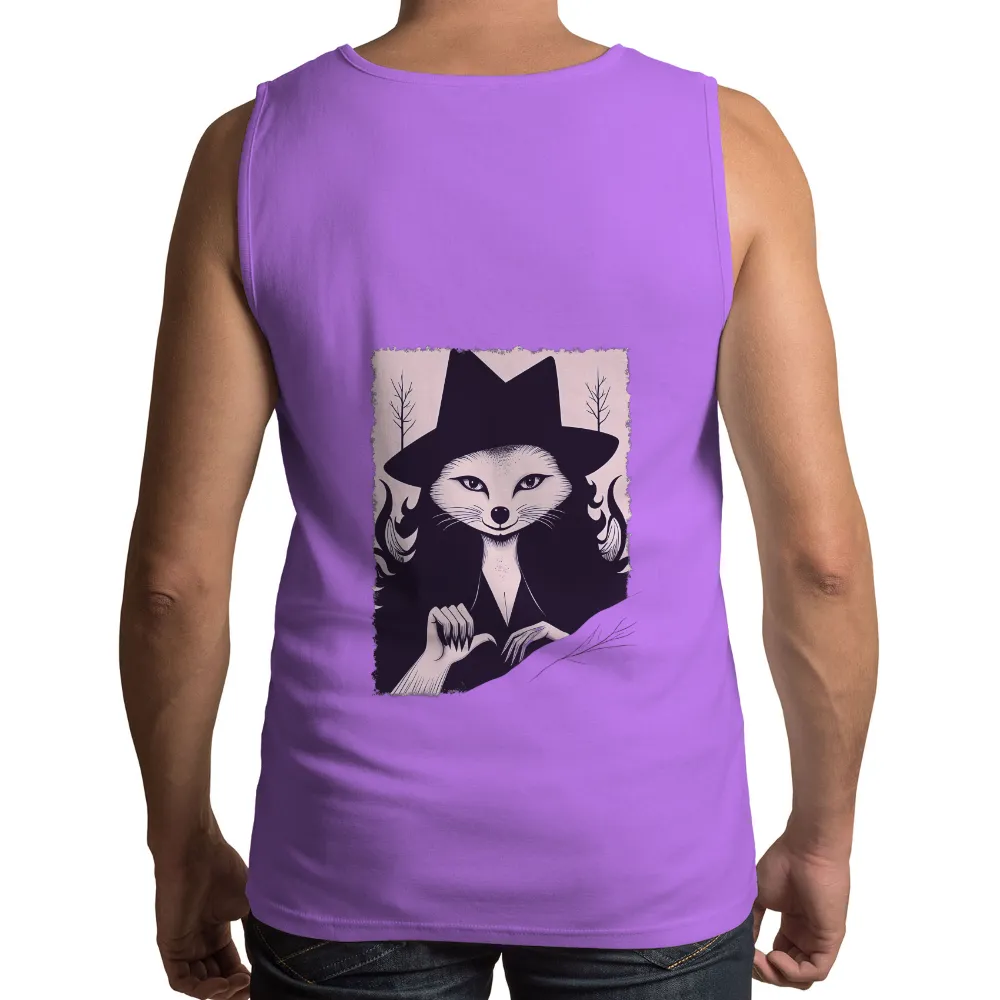 Customized Tee Shirts: Enigmatic Fox in Formal Attire| Intriguing design with a sense of control