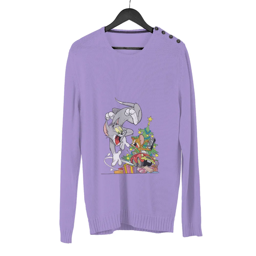 Customized Tee Shirts: Tom and Jerry's Festive Holiday Chase|classic roblox t shirt