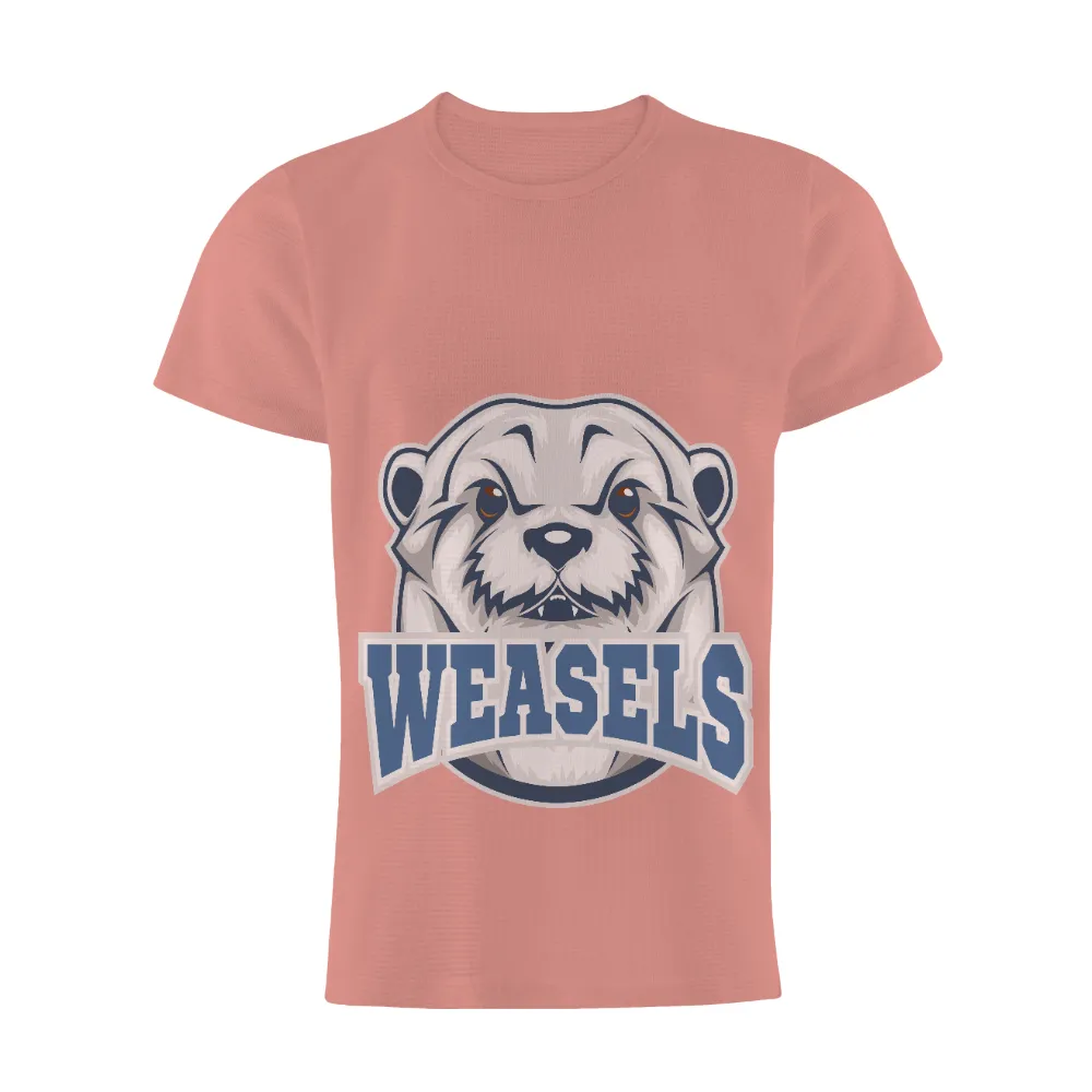 Custom T-Shirt Printing: Show Your Pride with the Weasels Mascot|roblox t shirt white and black