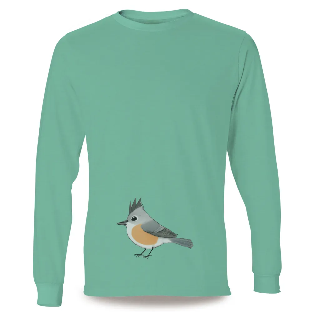 T-Shirt Printing: Whisker the Bird - Artistic Design|bird on the money all over print tee