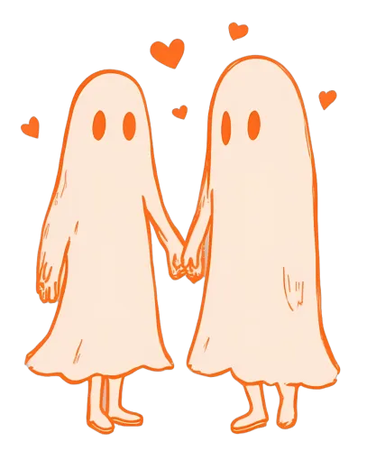 Graphic Tees: Ghostly Love - Hearts and Bonds