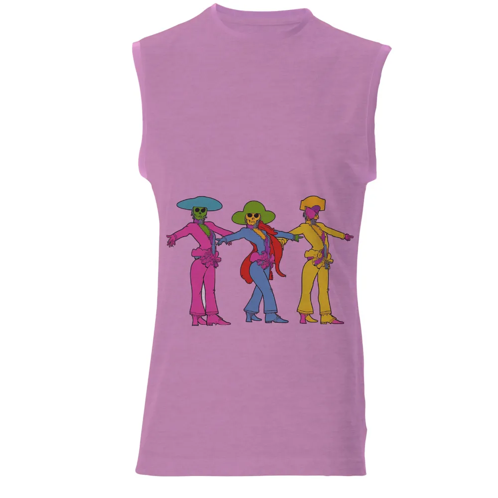 Tee Shirt Printing: Dance of the Skeletal Figures - Artistic Designs|biggie smalls colorful shirt