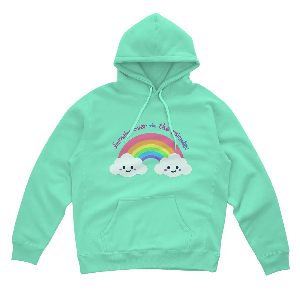 Custom T-Shirt Printing: Smile Under the Rainbow - Happiness and Joy|mama bear rainbow shirt