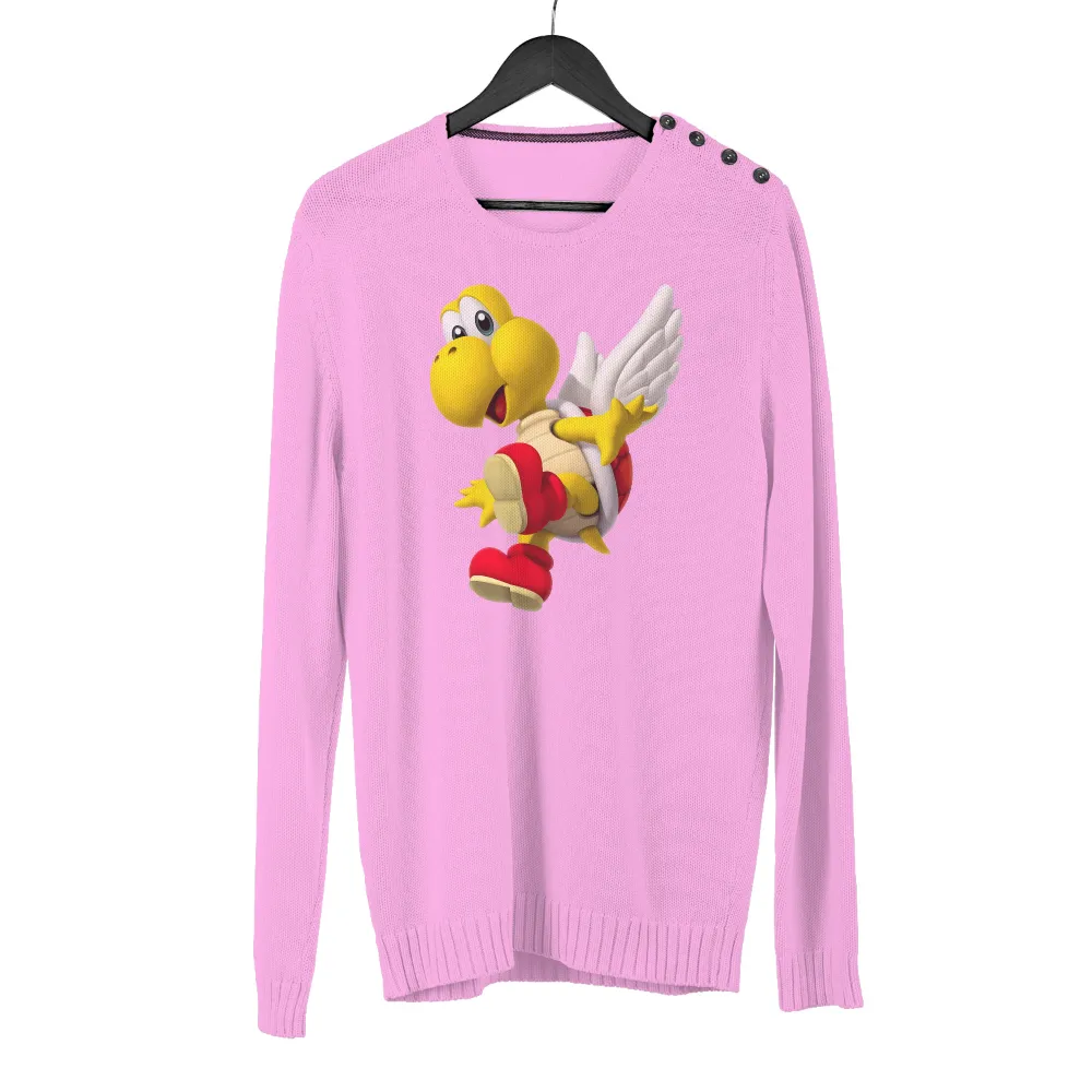 T-Shirt Printing: Fly High with Koopa Troopa - Gaming Fun|super mario valentine shirt