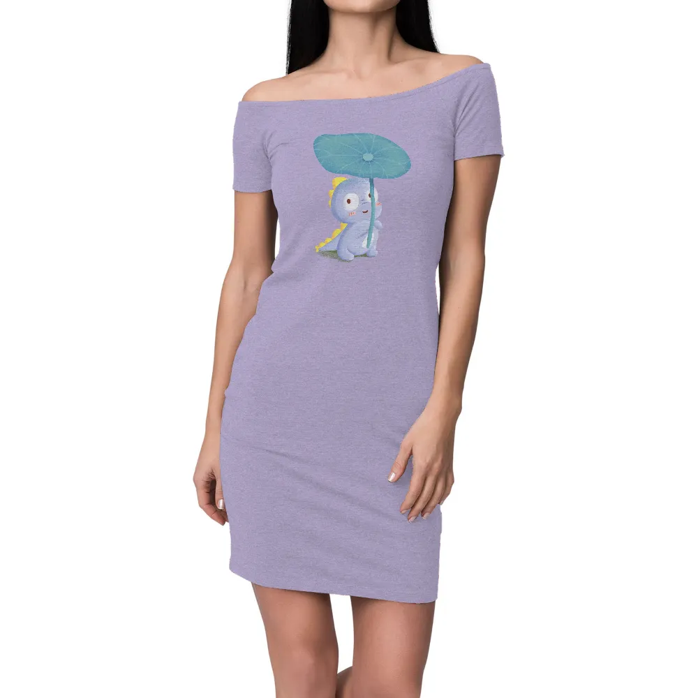 TShirt Printing: Adorable Dinosaur with Leaf Umbrella|cute easter shirts women