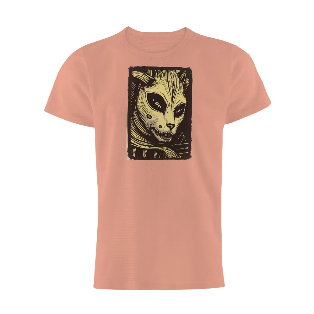 Tee Shirt Printing: Alien Cat Creature - Artistic Designs|minnesota wild capfriendly