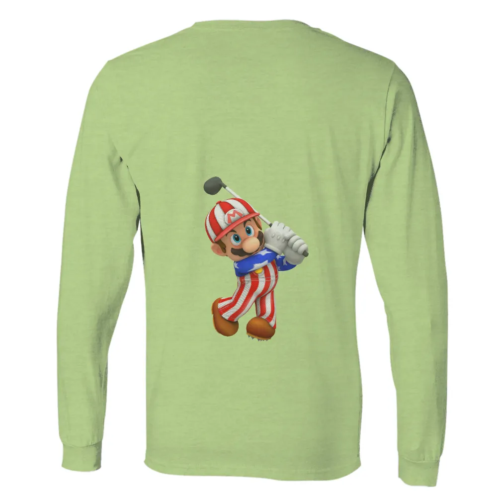 Custom T-Shirt Printing: Mario Golf - Patriotic Sports Design|mario hilario shirt