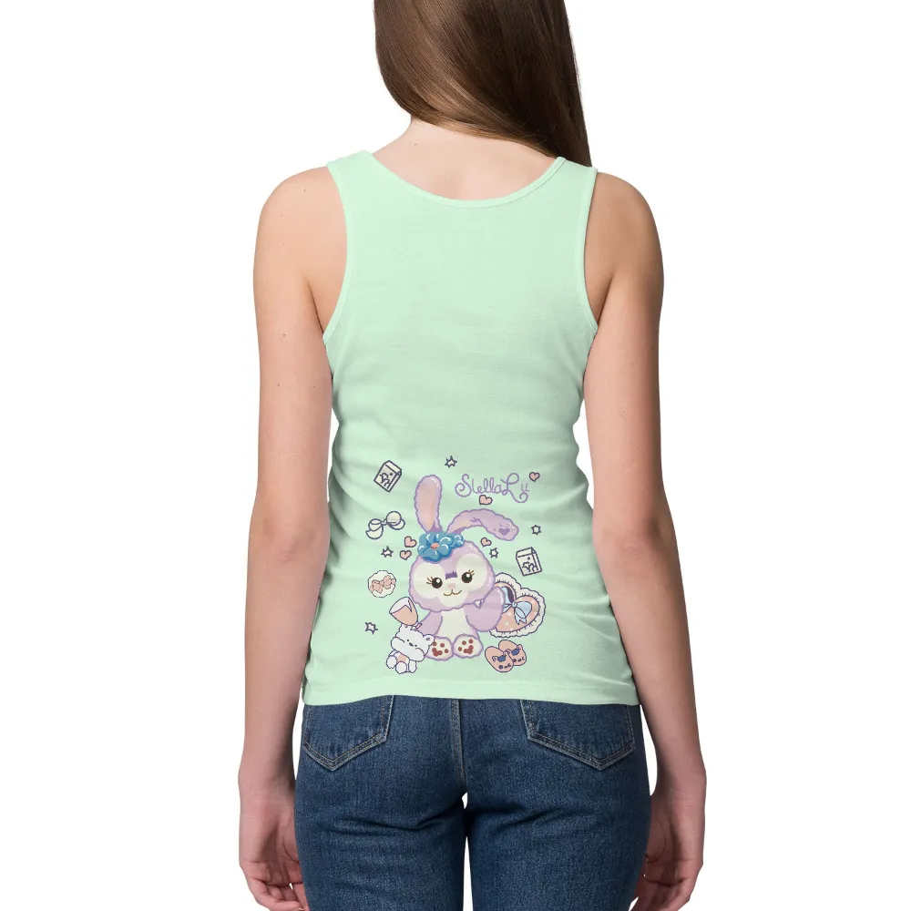 TShirt Printing: Stella the Bunny - Whimsical Charm|black cute t shirt roblox