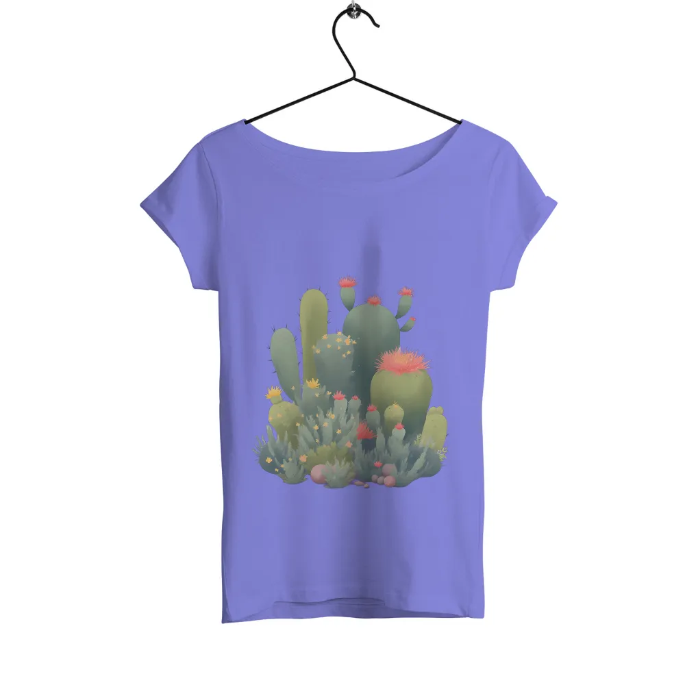 T-Shirts Design: Resilient Cacti - Nature's Strength|fred perry tipping texture knitted shirt