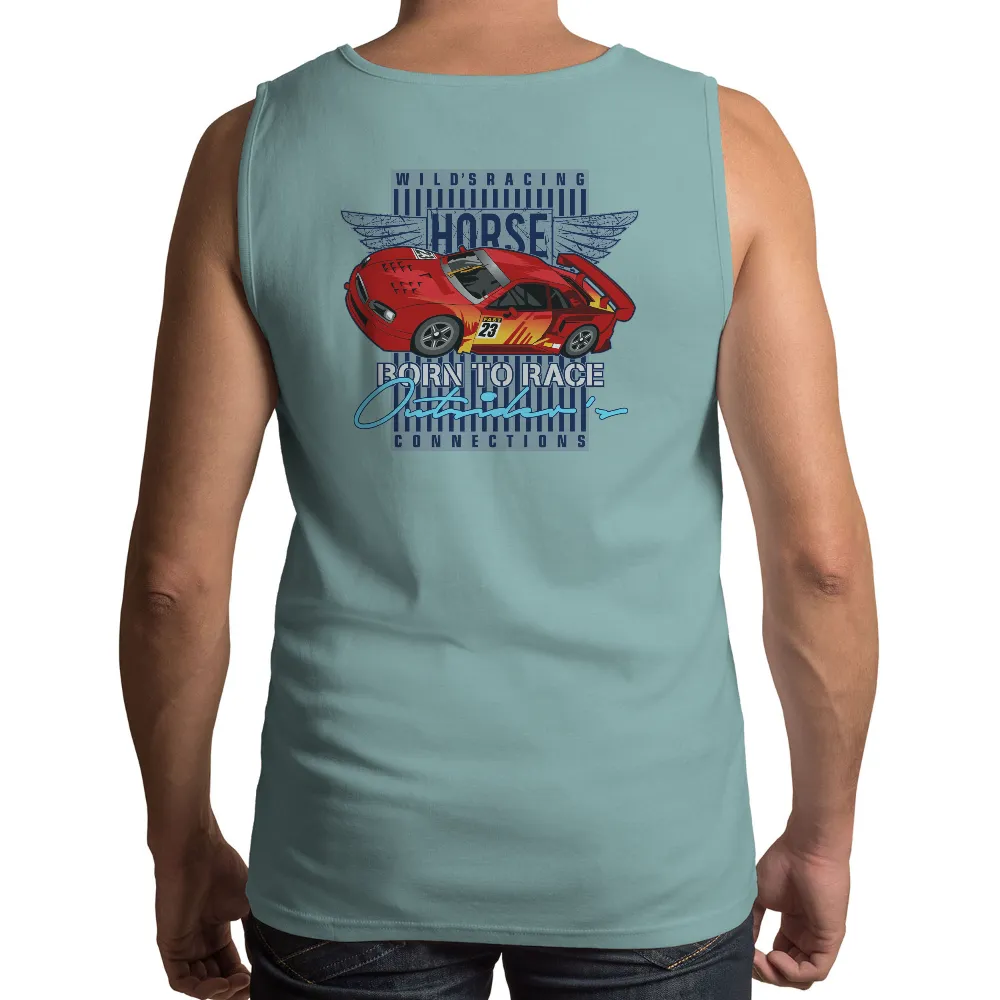 T-Shirts Custom: Born to Race - Wild's Racing Horse|detroit red wings schedule 2022