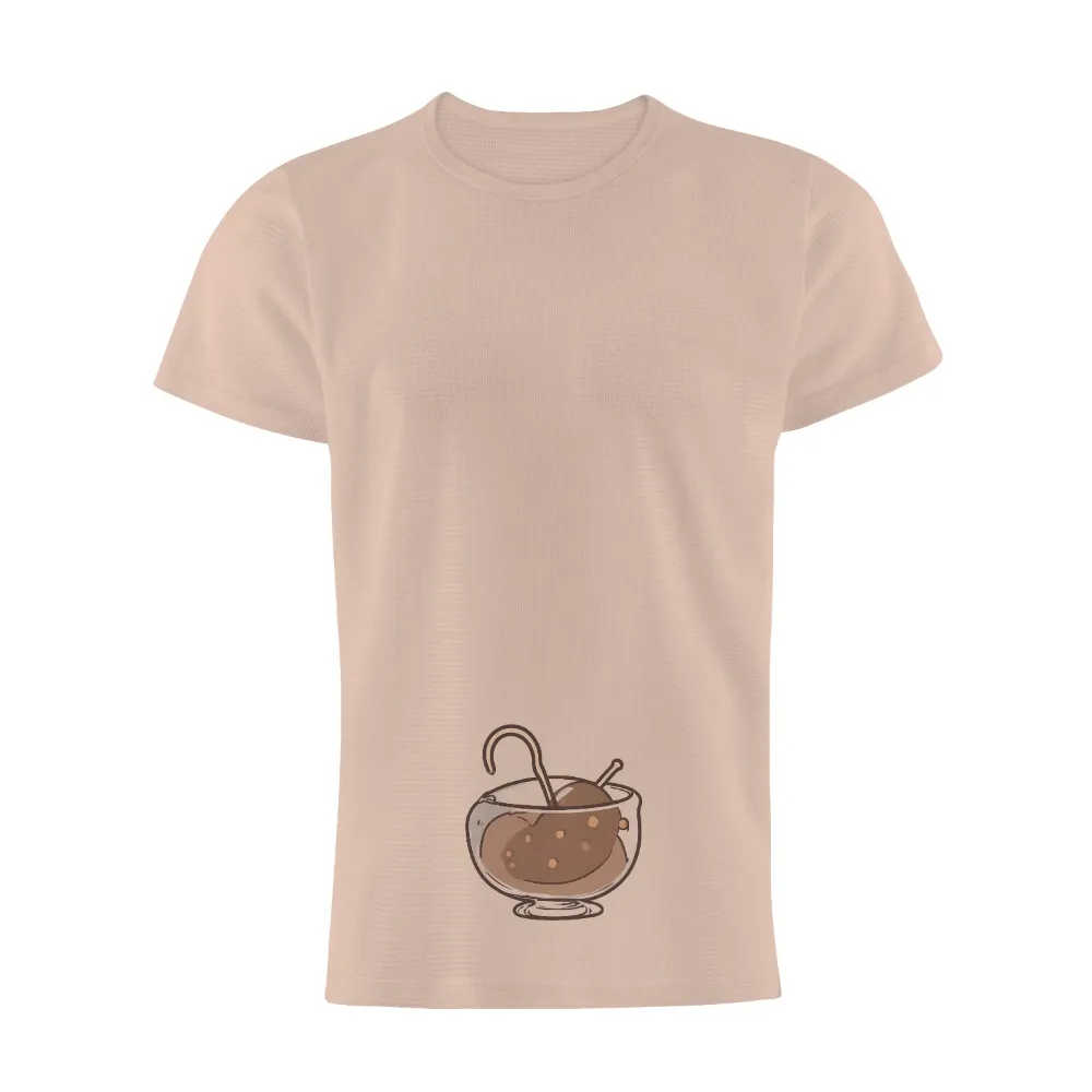 Custom Tee Shirts: Hot Chocolate Comfort | Marshmallow Joy| Comforting drink