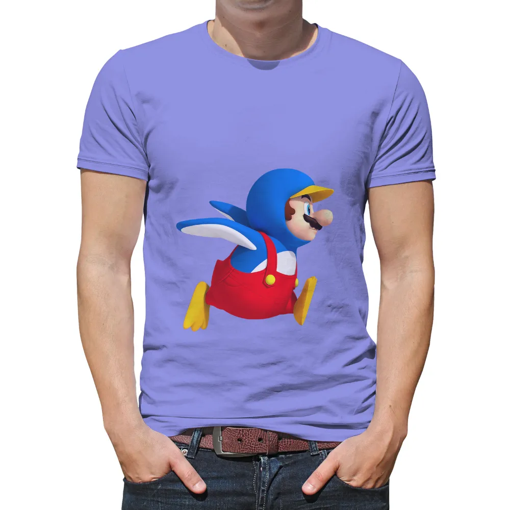 Custom T-Shirt Printing: Mario's Flying Adventure|mario bros t shirt for sale