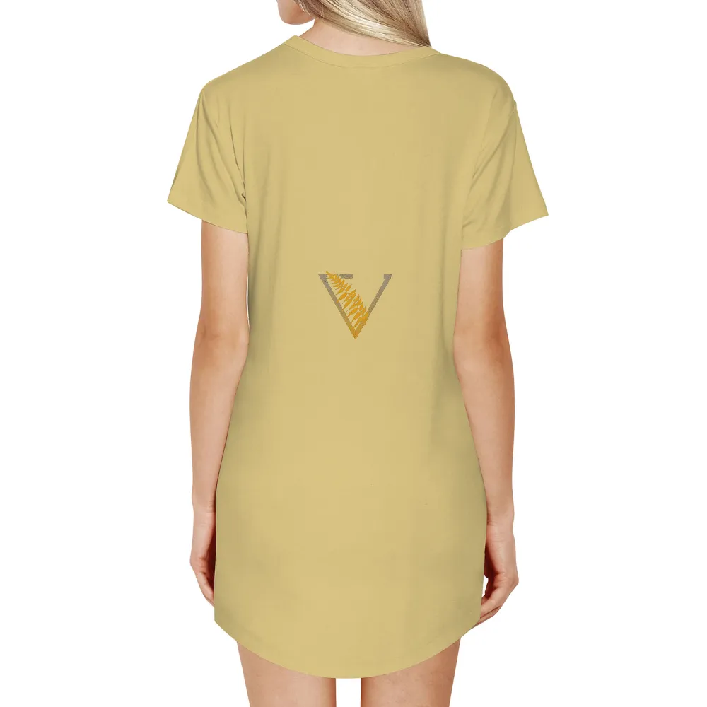 Custom Tee Shirts: Golden Fern Victory - Artistic Design|harmony splatoon shirt