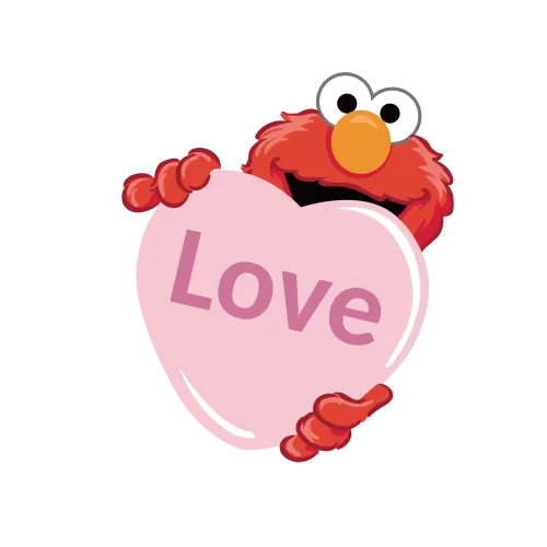 T-Shirts Custom: Spread Love with Elmo's Heart