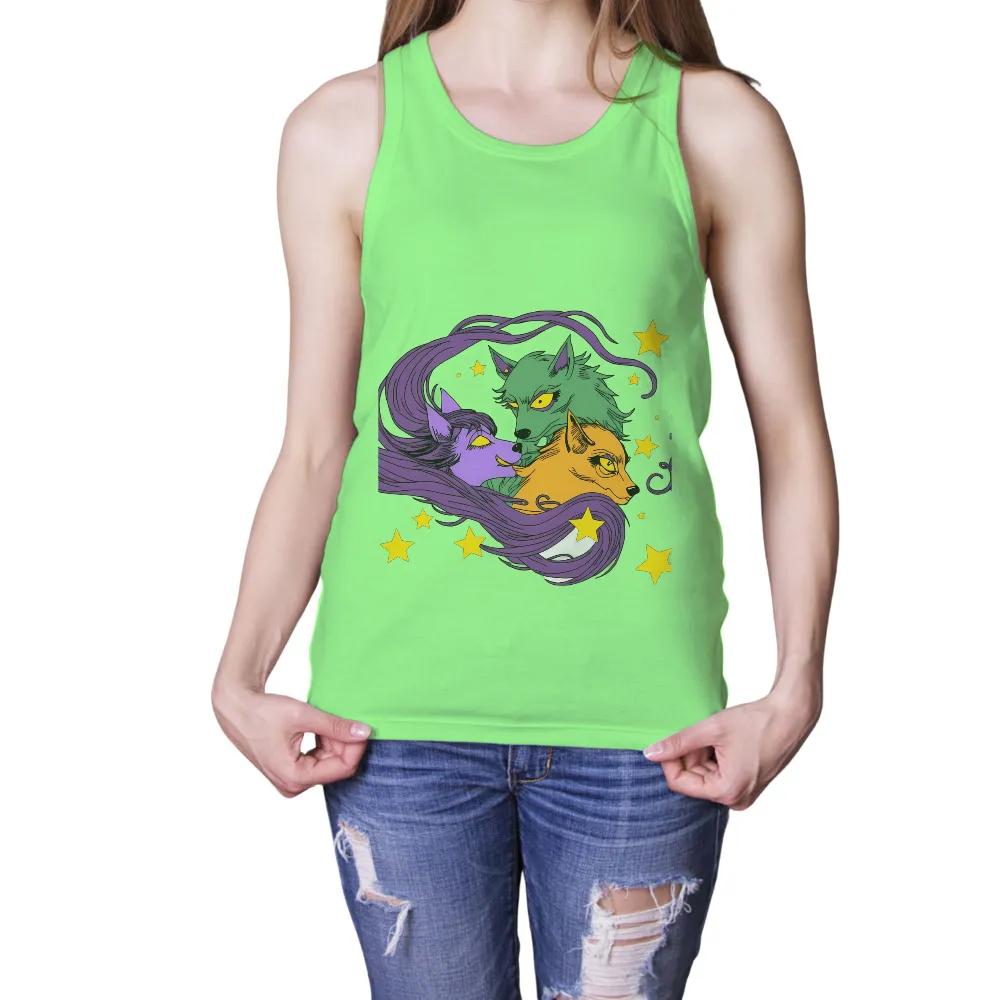 Shirts Graphic Tees | Mystical Creatures: Guardians of the Night| Harmony among creatures