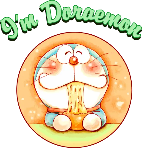 Customized Tee Shirts: I'm Doraemon - Nostalgic Anime Design