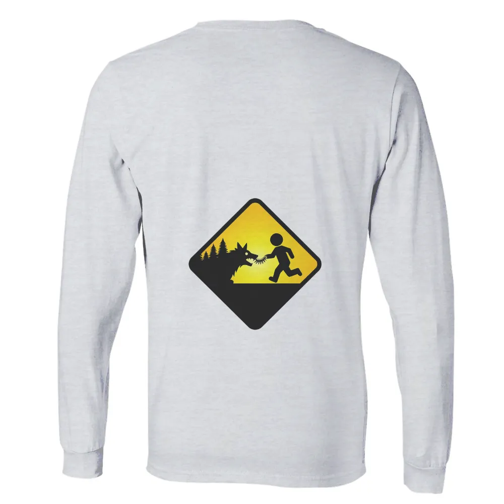 T-Shirts Pattern: Survival Instinct with Wolf Chase|nhl opening night 2022