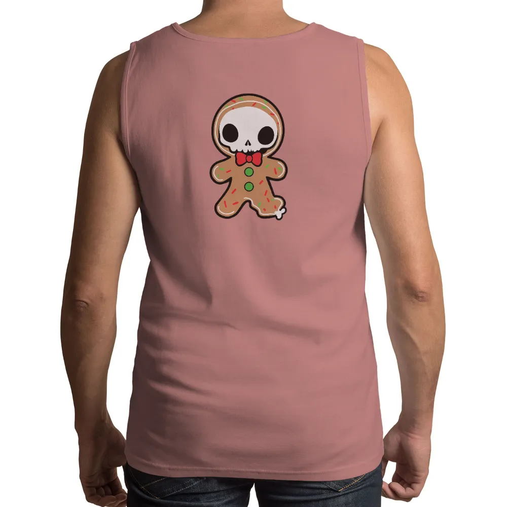 Shirts Graphic Tees: Whimsical Gingerbread Skull - Holiday Spirit|kmart pikachu christmas shirt