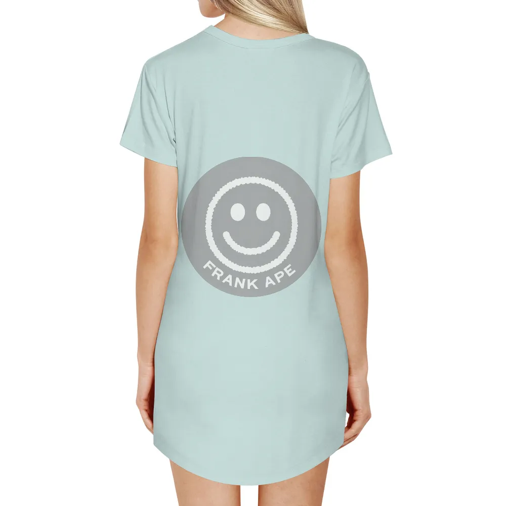 Frank Ape Smiley Face TShirt Printing - Pop Culture Minimalist Design|beautiful limited chainsaw art 3d all over printed shirts hh