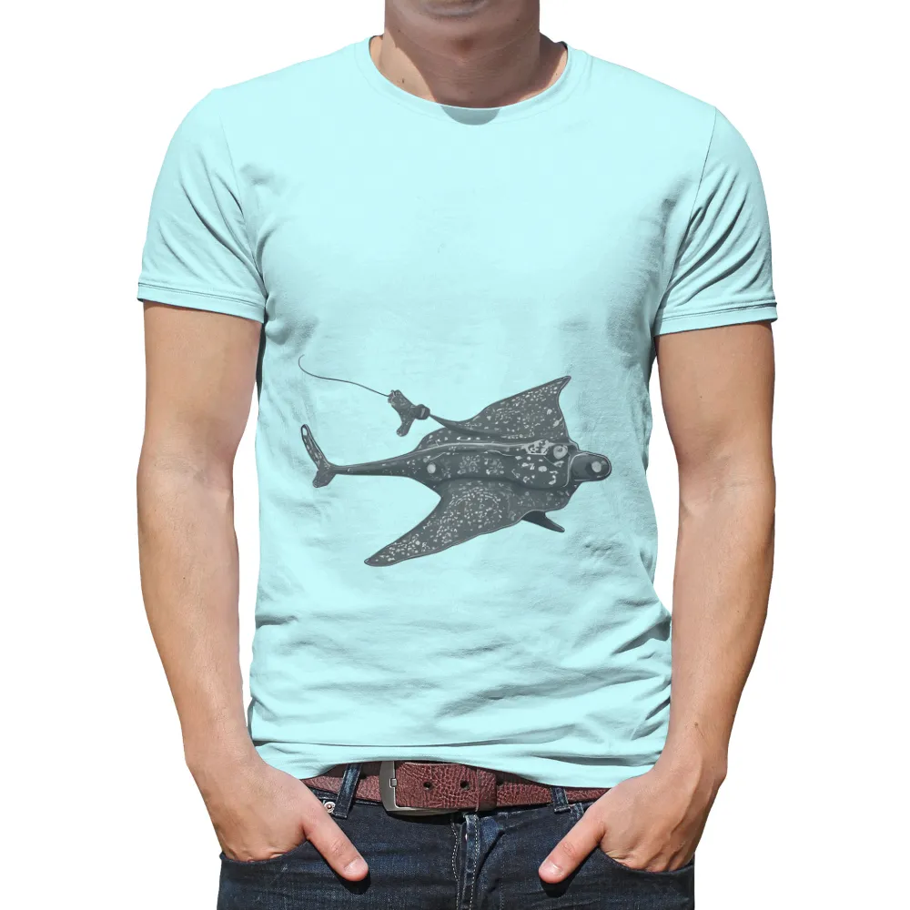 TShirt Design: Luna the Manta Ray - Ocean Conservation Symbol|strength camp t shirt