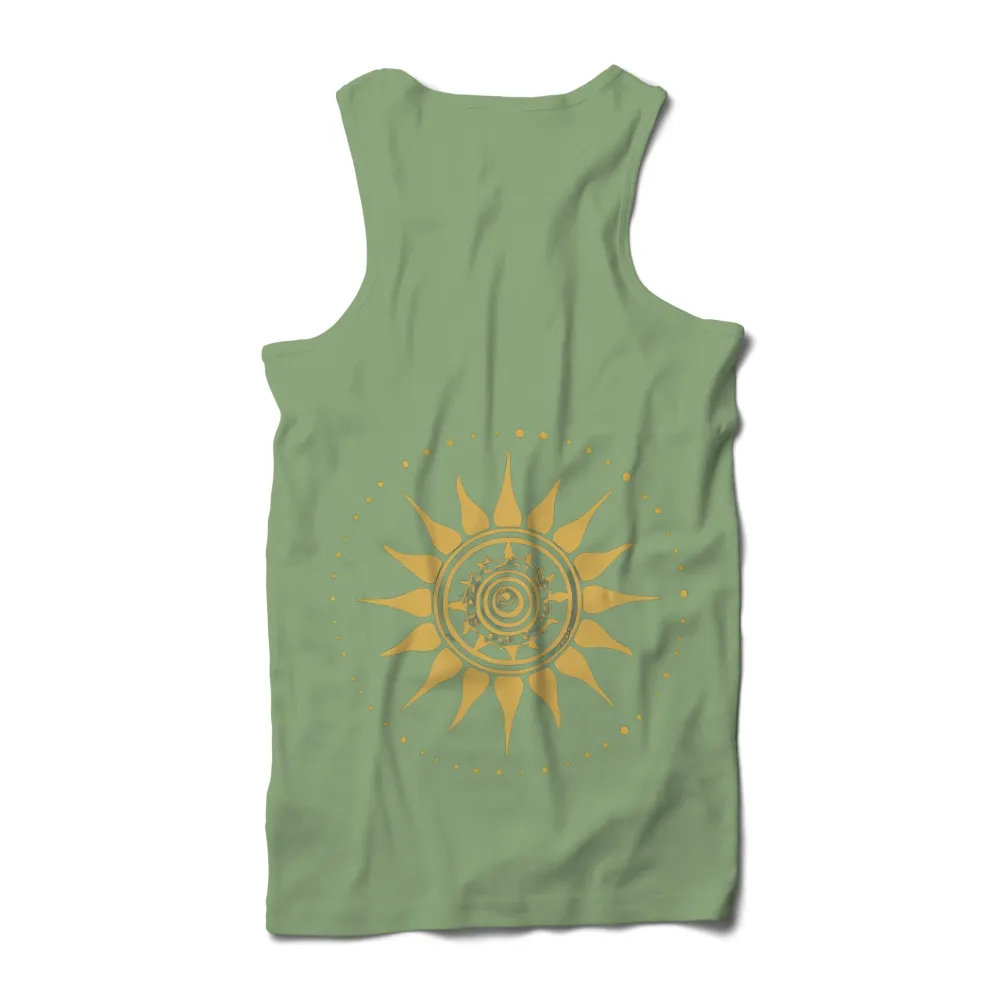 TShirt Printing: Radiant Sun Mandala - Artistic Designs|shirt side design