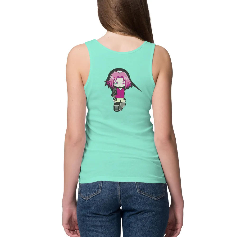 Graphic Tees: Sakura's Adventure - Anime Minimalist Design|welovefine adventure time