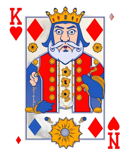 Tee Shirts Printed: King of Diamonds - Power, Leadership, Wisdom