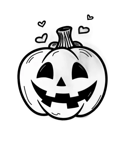 TShirt Design: Cheerful Pumpkin Glow for Halloween