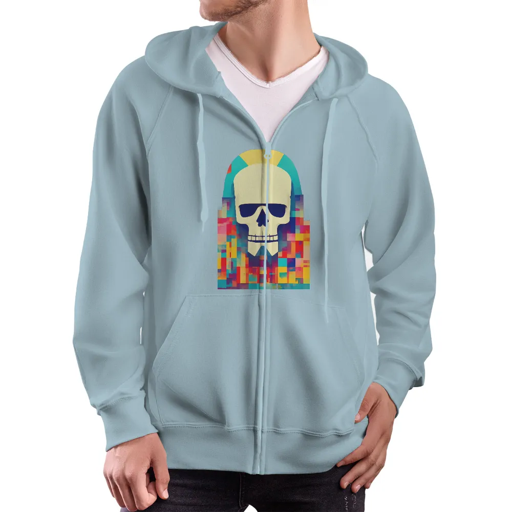 Tee Shirt Printing: Embrace Life's Duality with Vibrant Skull Design|life is good dad t shirts