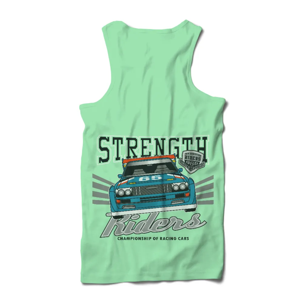 T-Shirts Custom: Strength Riders - Racing Car Design|car nhl